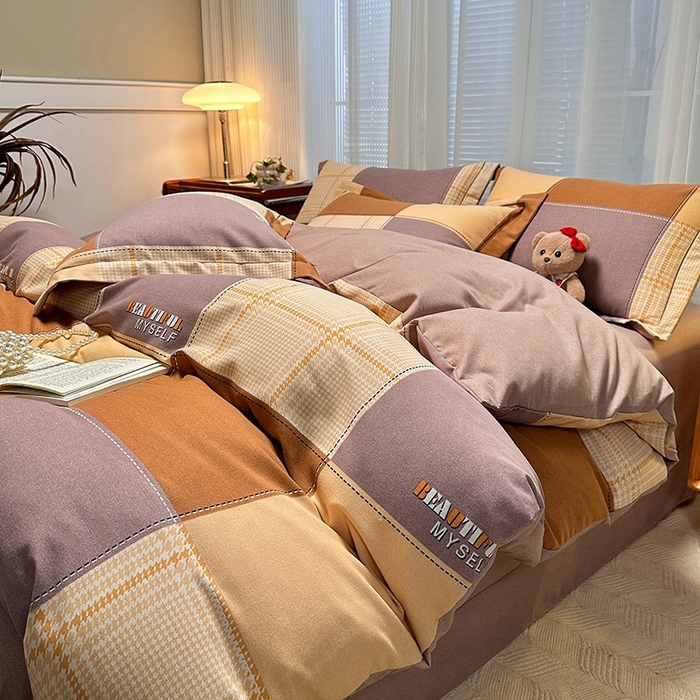 91家纺网 家纺一手货源 找家纺 卡普家居 2025新款全棉纯棉磨毛加厚单品系列-被套单件单被套 格莱美