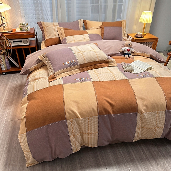 91家纺网 家纺一手货源 找家纺 卡普家居 2025新款全棉纯棉磨毛加厚单品系列-被套单件单被套 格莱美