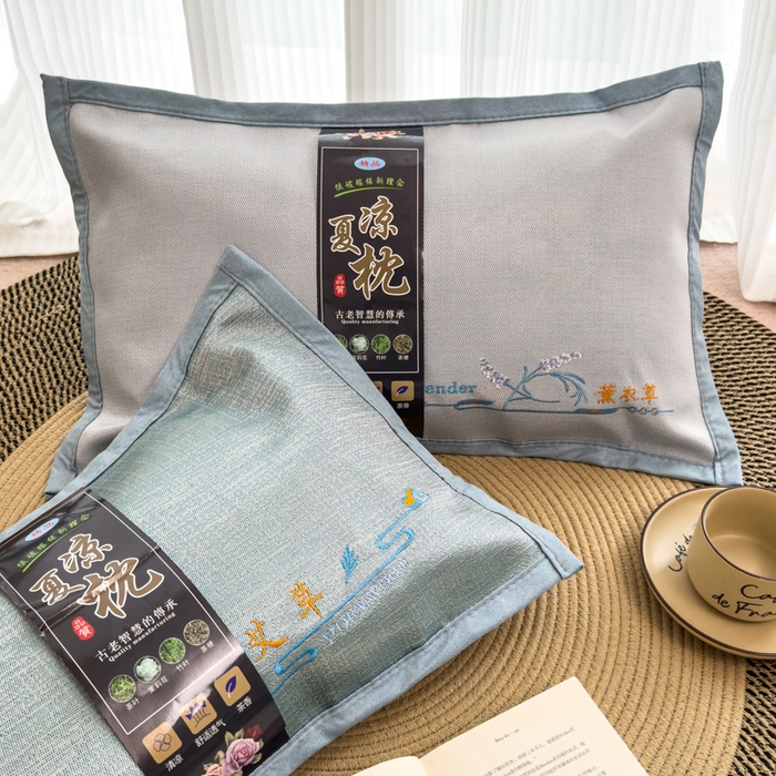 91家纺网 家纺一手货源 找家纺 （总）诺可 2025新款夏凉凉感枕茶香枕 枕头枕芯