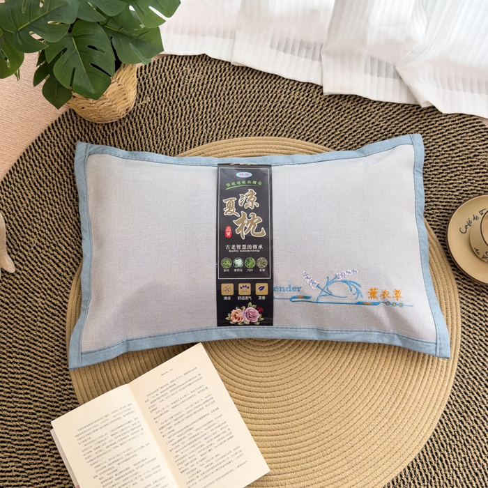 91家纺网 家纺一手货源 找家纺 诺可 2025新款夏凉凉感枕茶香枕 枕头枕芯 薰衣草