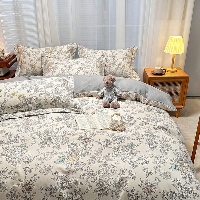 91家纺网 家纺一手货源 找家纺 卡普家居 2025新款全棉纯棉磨毛加厚单品系列-被套单件单被套 加州风情