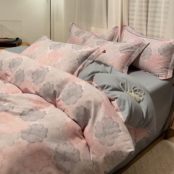 91家纺网 家纺一手货源 找家纺 （总）卡普二店 2025新款全棉纯棉磨毛加厚四件套系列-四件套