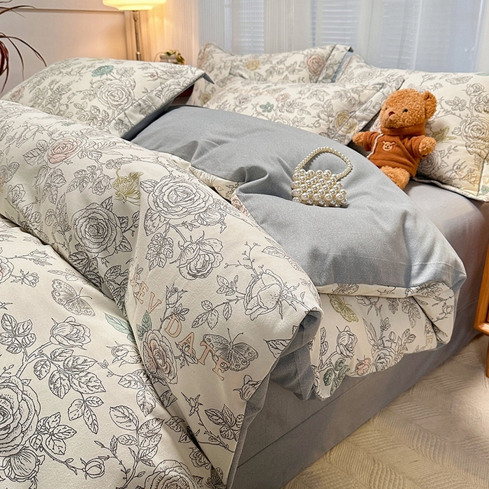 91家纺网 家纺一手货源 找家纺 卡普家居 2025新款全棉纯棉磨毛加厚单品系列-被套单件单被套 加州风情