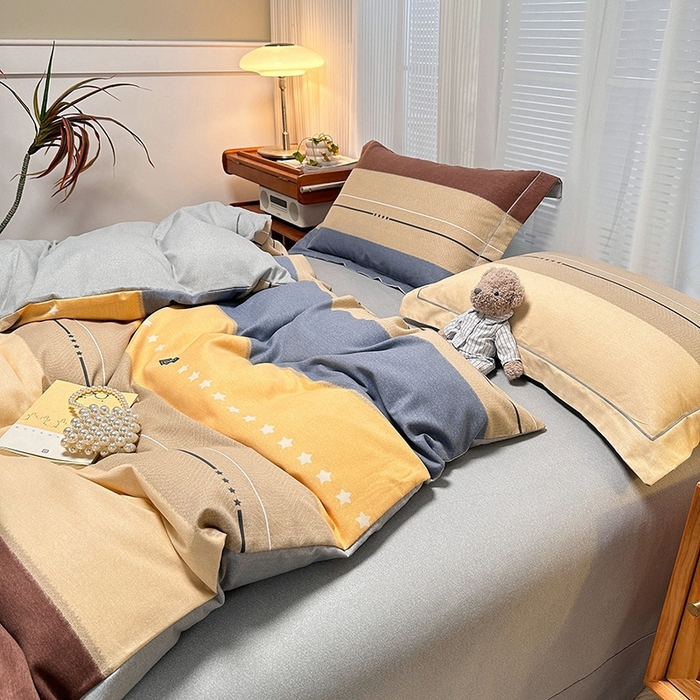 91家纺网 家纺一手货源 找家纺 卡普家居 2025新款全棉纯棉磨毛加厚单品系列-被套单件单被套 杰森