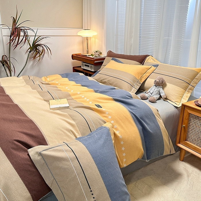 91家纺网 家纺一手货源 找家纺 卡普家居 2025新款全棉纯棉磨毛加厚单品系列-被套单件单被套 杰森