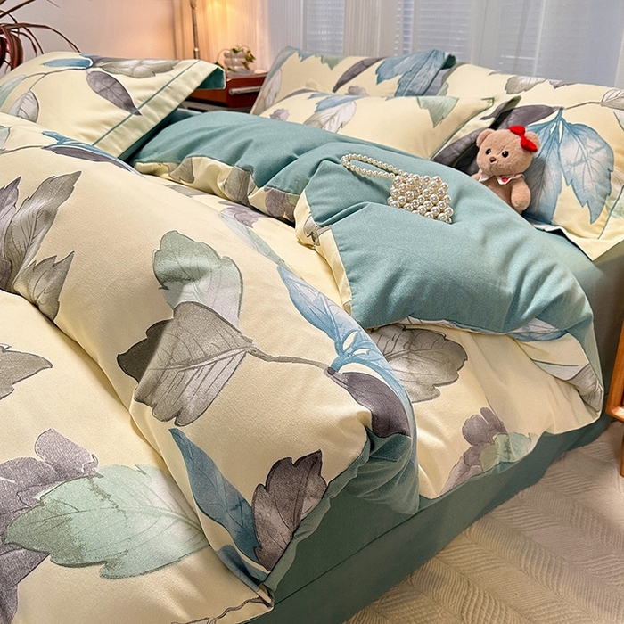 91家纺网 家纺一手货源 找家纺 （总）卡普二店 2025新款全棉纯棉磨毛加厚四件套系列-四件套