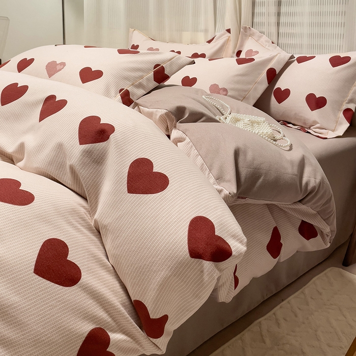 91家纺网 家纺一手货源 找家纺 （总）卡普二店 2025新款全棉纯棉磨毛加厚四件套系列-四件套