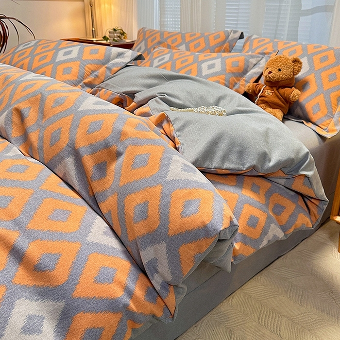 91家纺网 家纺一手货源 找家纺 （总）卡普二店 2025新款全棉纯棉磨毛加厚四件套系列-四件套