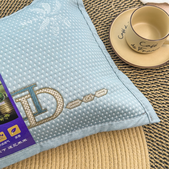 91家纺网 家纺一手货源 找家纺 诺可 2025新款夏凉凉感枕茶香枕 枕头枕芯 蓝调