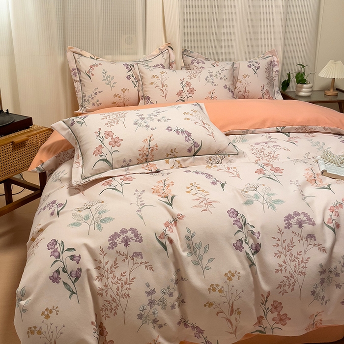 91家纺网 家纺一手货源 找家纺 卡普家居 2025新款全棉纯棉磨毛加厚单品系列-被套单件单被套 洛伊