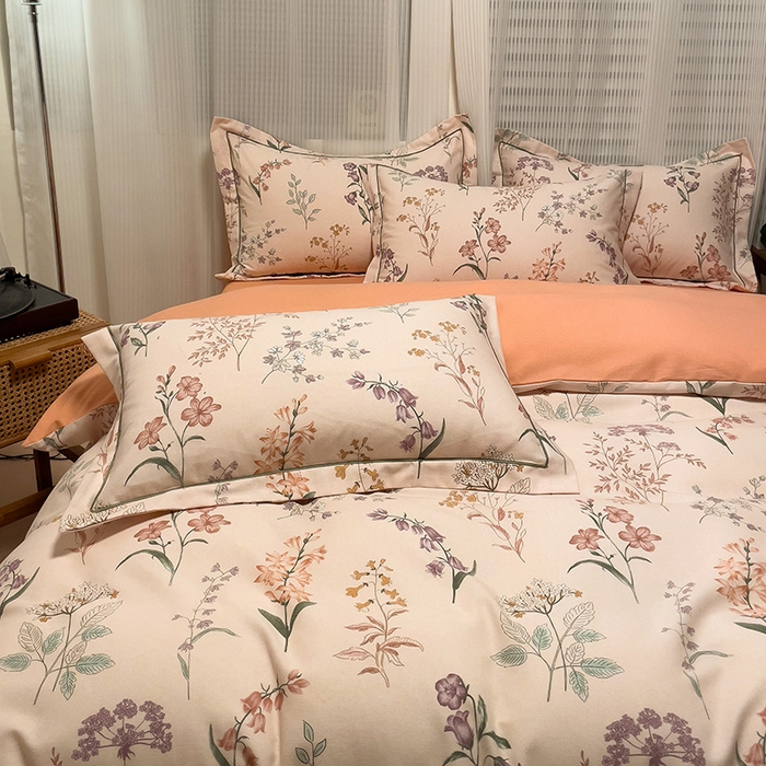 91家纺网 家纺一手货源 找家纺 卡普家居 2025新款全棉纯棉磨毛加厚单品系列-被套单件单被套 洛伊