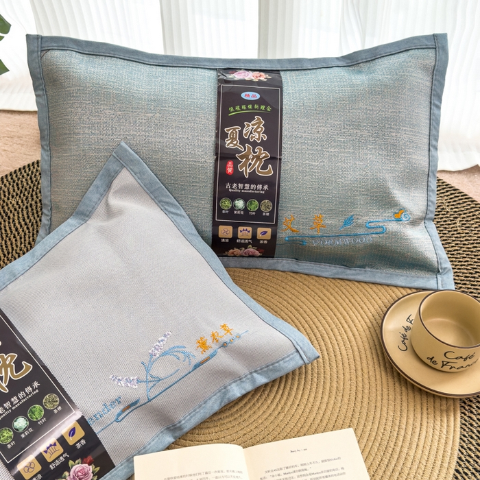 91家纺网 家纺一手货源 找家纺 诺可 2025新款夏凉凉感枕茶香枕 枕头枕芯 薰衣草