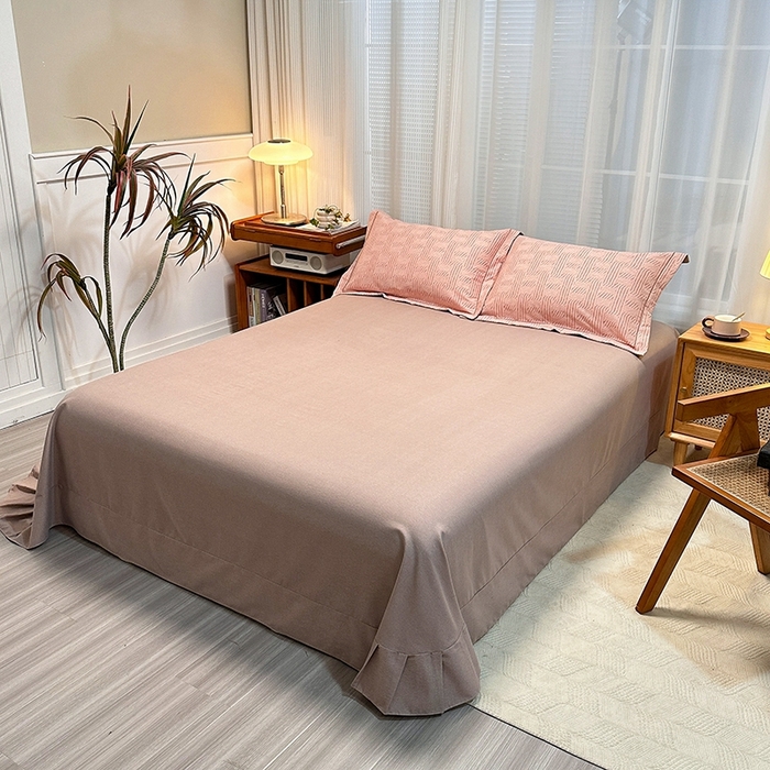 91家纺网 家纺一手货源 找家纺 卡普家居 2025新款全棉纯棉磨毛加厚单品系列-被套单件单被套 莫尔