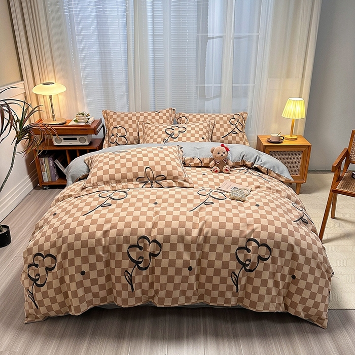 91家纺网 家纺一手货源 找家纺 卡普家居 2025新款全棉纯棉磨毛加厚单品系列-被套单件单被套 南笙