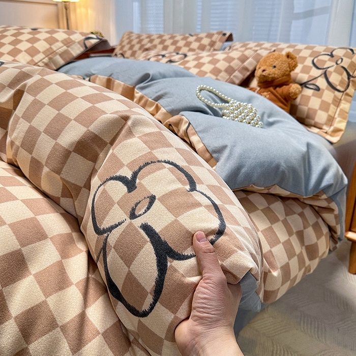 91家纺网 家纺一手货源 找家纺 卡普家居 2025新款全棉纯棉磨毛加厚单品系列-被套单件单被套 南笙