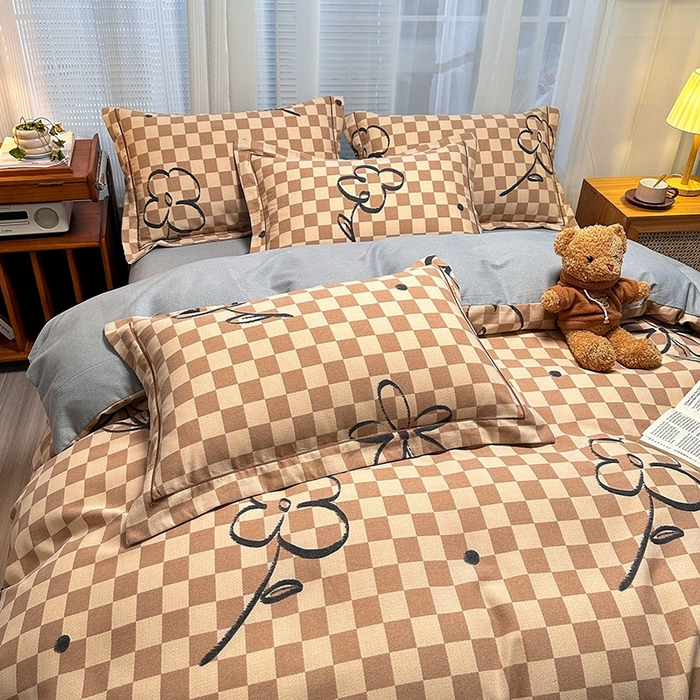 91家纺网 家纺一手货源 找家纺 卡普家居 2025新款全棉纯棉磨毛加厚单品系列-被套单件单被套 南笙