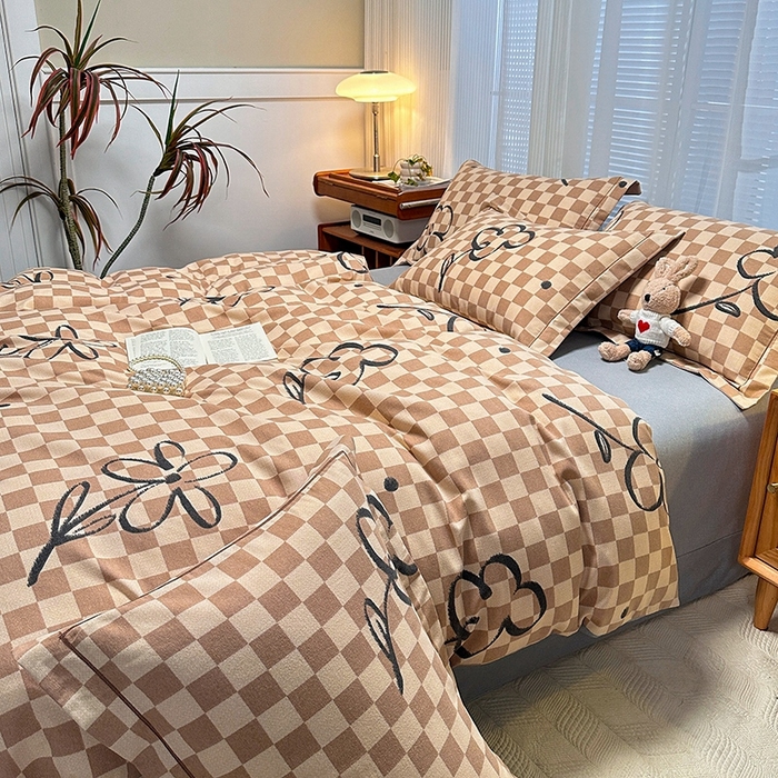 91家纺网 家纺一手货源 找家纺 卡普家居 2025新款全棉纯棉磨毛加厚单品系列-被套单件单被套 南笙