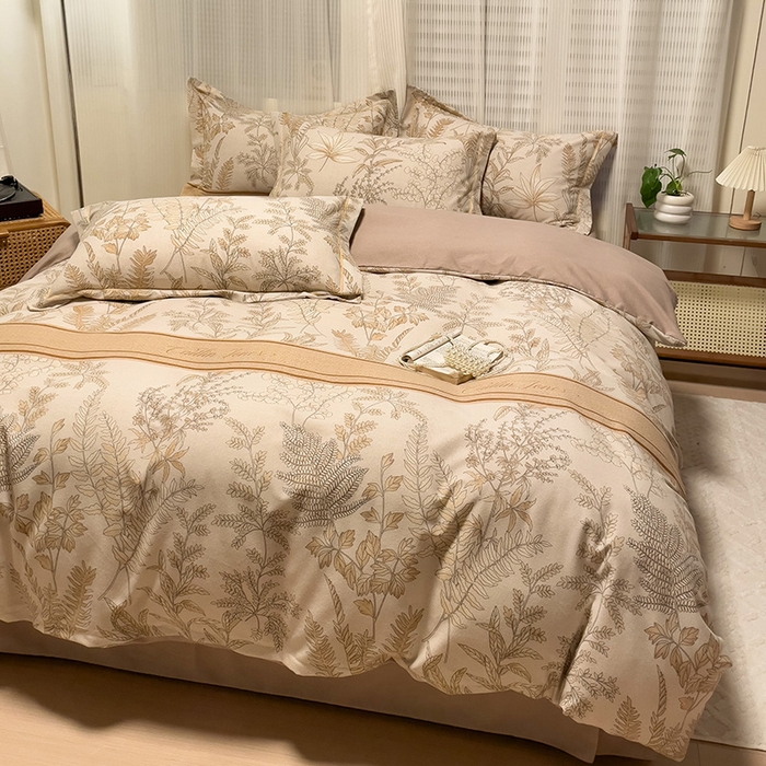 91家纺网 家纺一手货源 找家纺 卡普家居 2025新款全棉纯棉磨毛加厚单品系列-被套单件单被套 挪威花园