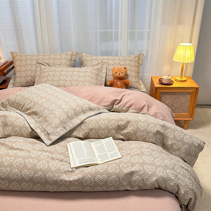 91家纺网 家纺一手货源 找家纺 卡普家居 2025新款全棉纯棉磨毛加厚单品系列-被套单件单被套 桑尼