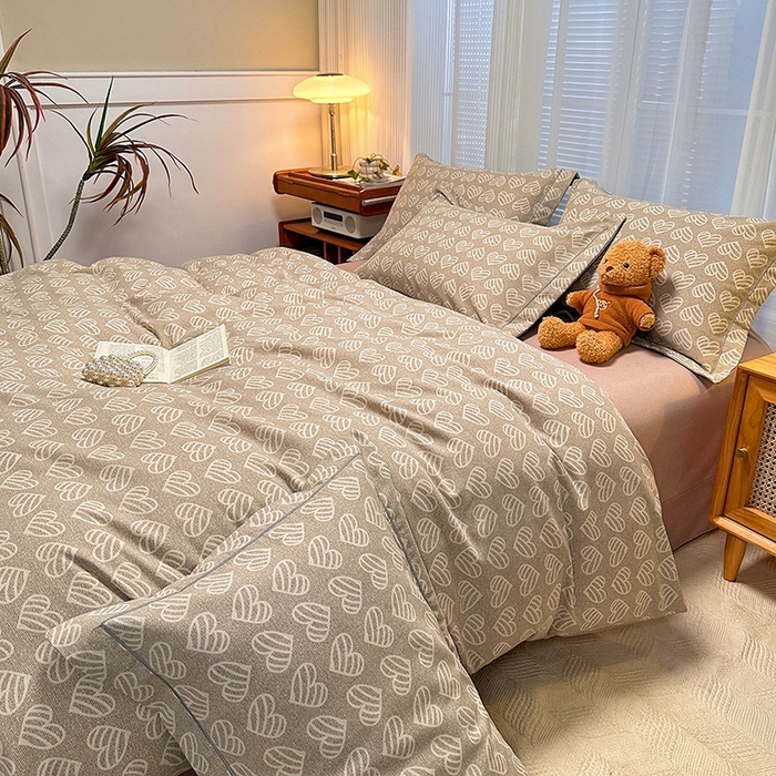 91家纺网 家纺一手货源 找家纺 卡普家居 2025新款全棉纯棉磨毛加厚单品系列-被套单件单被套 桑尼