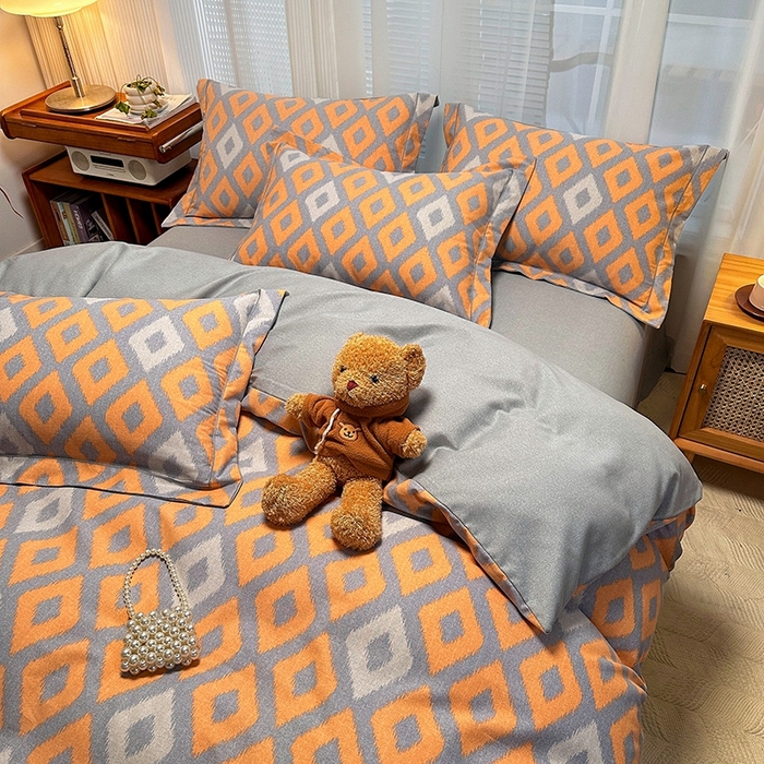 91家纺网 家纺一手货源 找家纺 卡普家居 2025新款全棉纯棉磨毛加厚单品系列-被套单件单被套 伊格