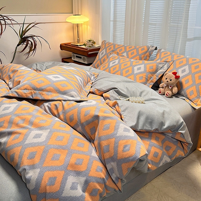 91家纺网 家纺一手货源 找家纺 卡普家居 2025新款全棉纯棉磨毛加厚单品系列-被套单件单被套 伊格