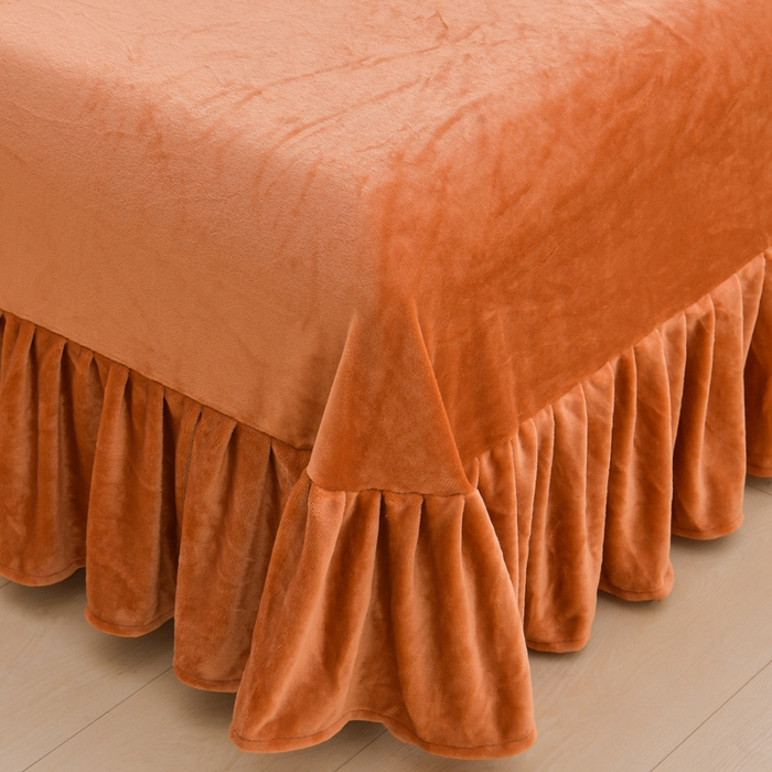 91家纺网 家纺一手货源 找家纺 绒耀 2025新款菠萝格牛奶绒四件套 熊先生