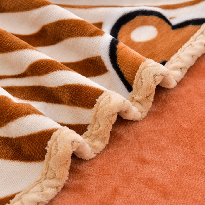 91家纺网 家纺一手货源 找家纺 绒耀 2025新款菠萝格牛奶绒四件套 熊先生