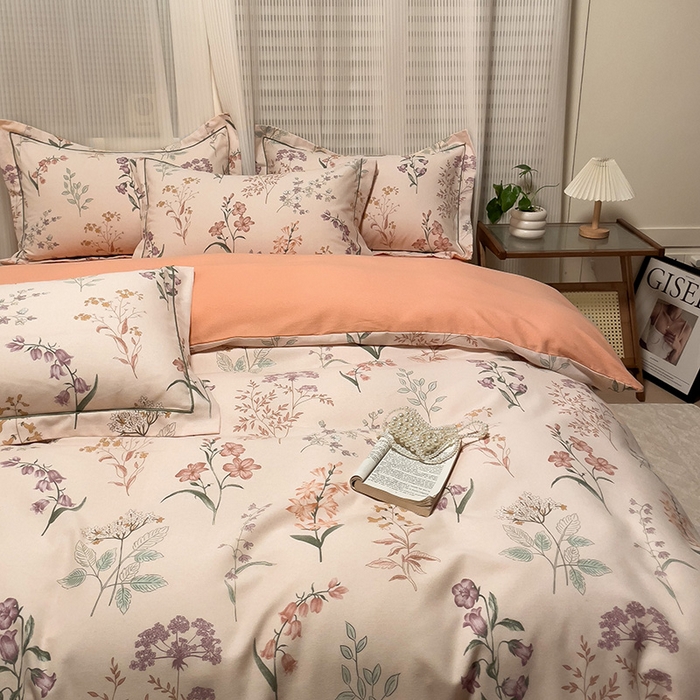 91家纺网 家纺一手货源 找家纺 卡普二店 2025新款全棉纯棉磨毛加厚四件套系列-四件套 洛伊