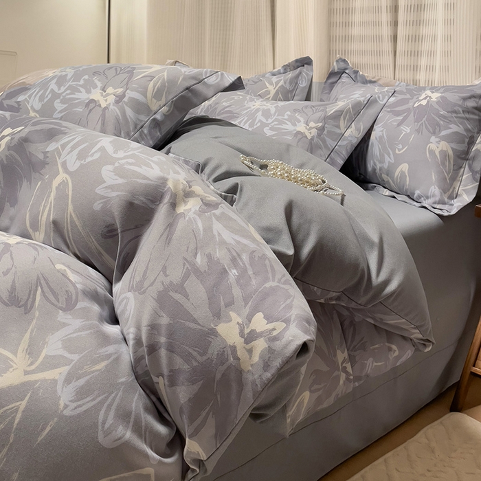 91家纺网 家纺一手货源 找家纺 卡普二店 2025新款全棉纯棉磨毛加厚四件套系列-四件套 梦菲