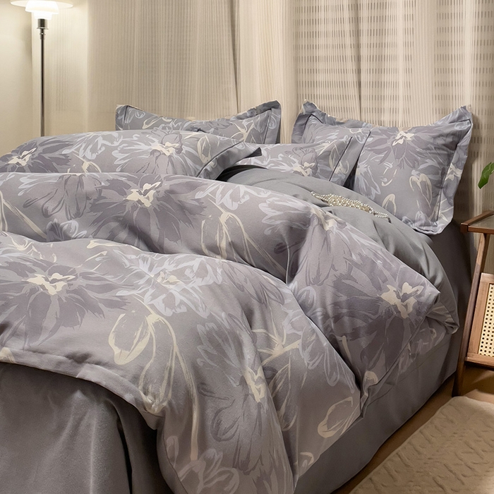 91家纺网 家纺一手货源 找家纺 卡普二店 2025新款全棉纯棉磨毛加厚四件套系列-四件套 梦菲