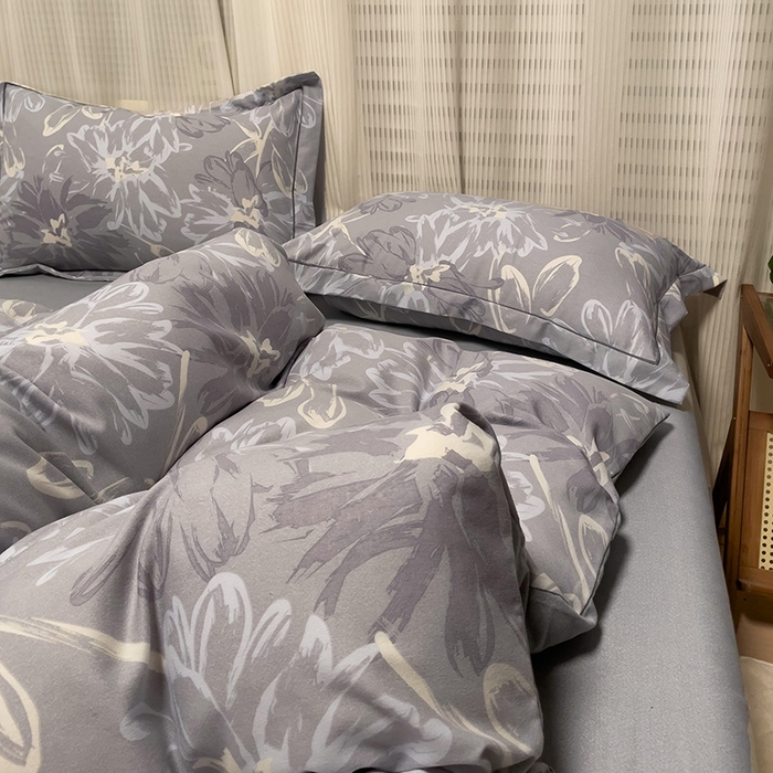 91家纺网 家纺一手货源 找家纺 卡普二店 2025新款全棉纯棉磨毛加厚四件套系列-四件套 梦菲