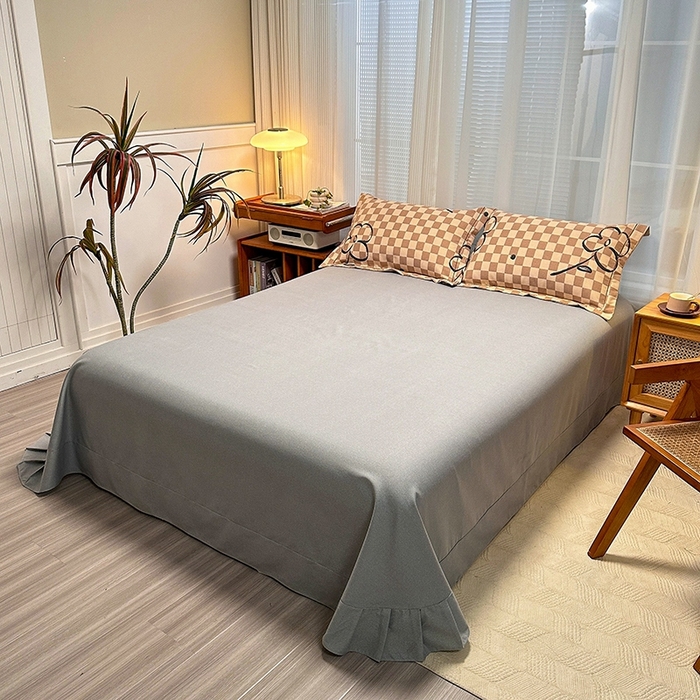 91家纺网 家纺一手货源 找家纺 卡普二店 2025新款全棉纯棉磨毛加厚四件套系列-四件套 南笙