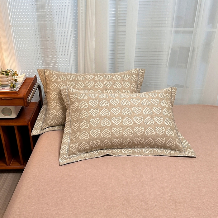 91家纺网 家纺一手货源 找家纺 卡普二店 2025新款全棉纯棉磨毛加厚四件套系列-四件套 桑尼