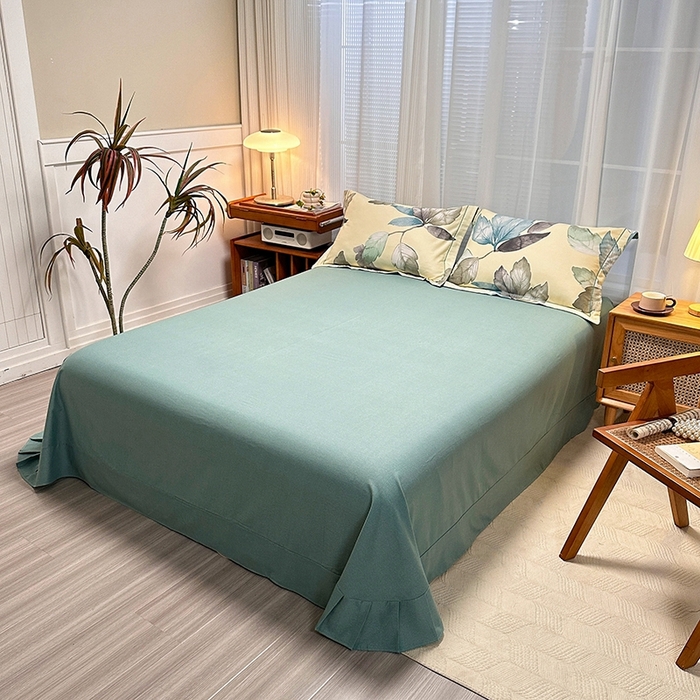 91家纺网 家纺一手货源 找家纺 卡普二店 2025新款全棉纯棉磨毛加厚四件套系列-四件套 水墨江南