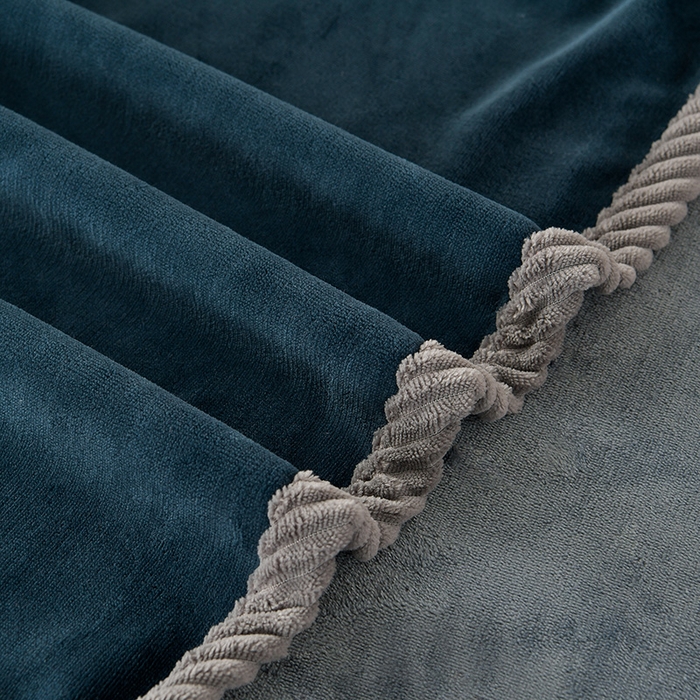 91家纺网 家纺一手货源 找家纺 妮恒美 2025新款加厚牛奶绒刺绣四件套-熊猫系列 熊猫-藏蓝