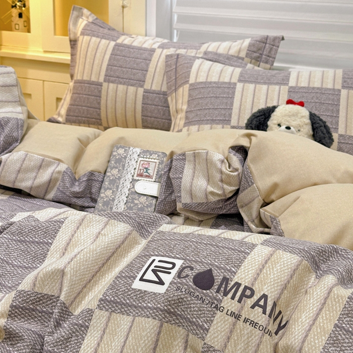 91家纺网 家纺一手货源 找家纺 卡普二店 2025新款全棉纯棉磨毛加厚四件套系列-四件套 埃德加