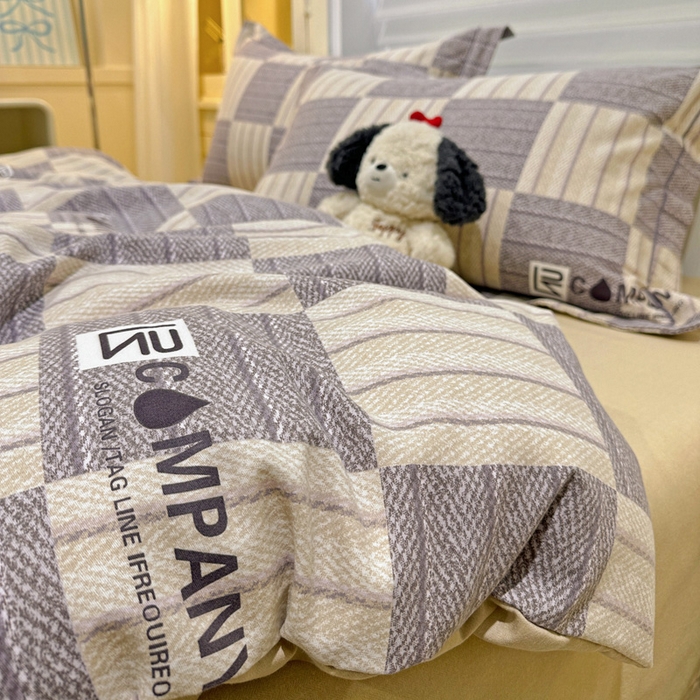 91家纺网 家纺一手货源 找家纺 卡普二店 2025新款全棉纯棉磨毛加厚四件套系列-四件套 埃德加