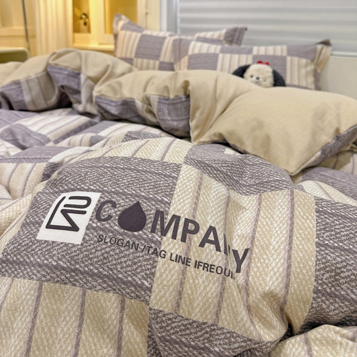 91家纺网 家纺一手货源 找家纺 卡普二店 2025新款全棉纯棉磨毛加厚四件套系列-四件套 埃德加