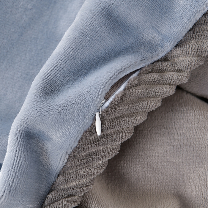 91家纺网 家纺一手货源 找家纺 妮恒美 2025新款加厚牛奶绒刺绣四件套-熊猫系列 熊猫-爵士灰