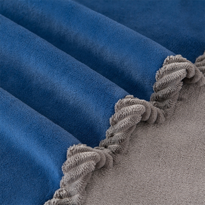 91家纺网 家纺一手货源 找家纺 妮恒美 2025新款加厚牛奶绒刺绣四件套-熊猫系列 熊猫-蓝灰