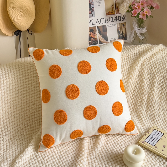 91家纺网 家纺一手货源 找家纺 （总）诺可 2025新款醒春集全棉毛巾绣抱枕枕头枕芯-彩色后花园简约系列