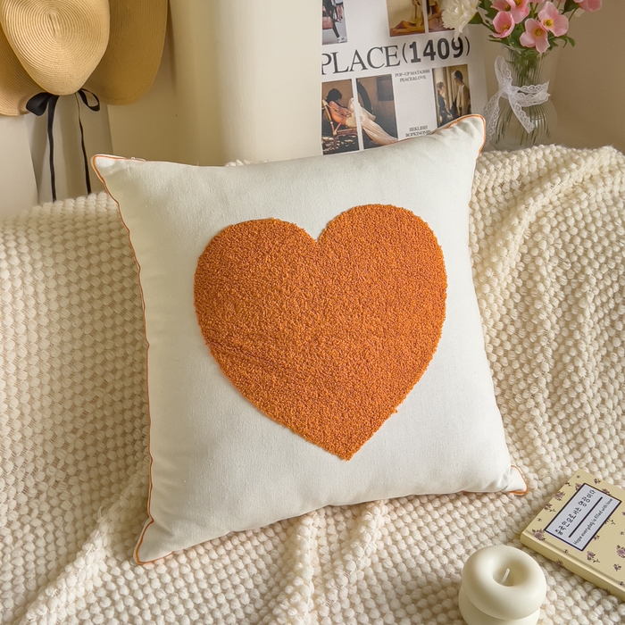 91家纺网 家纺一手货源 找家纺 （总）诺可 2025新款醒春集全棉毛巾绣抱枕枕头枕芯-彩色后花园简约系列