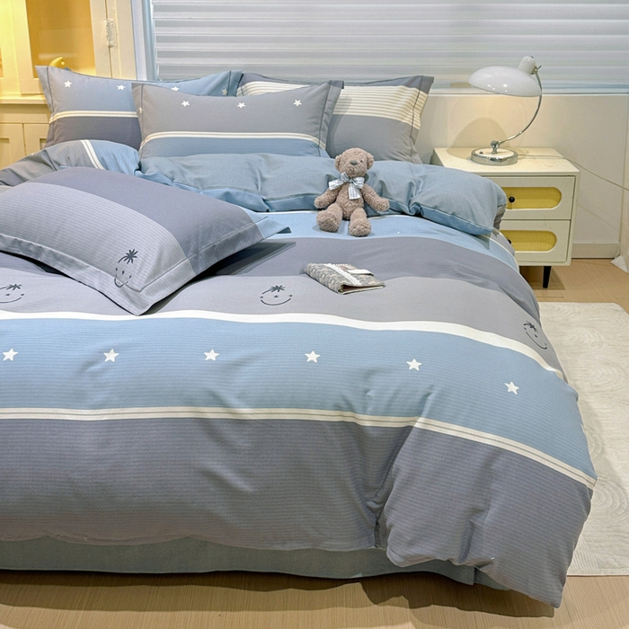 91家纺网 家纺一手货源 找家纺 卡普二店 2025新款全棉纯棉磨毛加厚四件套系列-四件套 格利亚