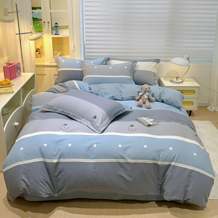 91家纺网 家纺一手货源 找家纺 卡普二店 2025新款全棉纯棉磨毛加厚四件套系列-四件套 格利亚