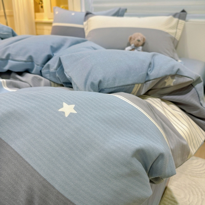 91家纺网 家纺一手货源 找家纺 卡普二店 2025新款全棉纯棉磨毛加厚四件套系列-四件套 格利亚