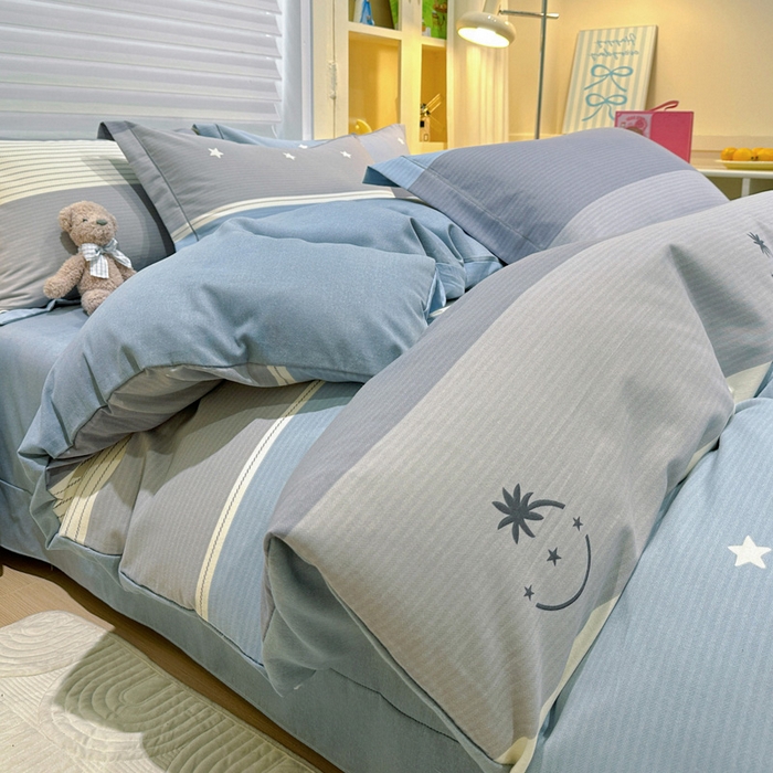 91家纺网 家纺一手货源 找家纺 卡普二店 2025新款全棉纯棉磨毛加厚四件套系列-四件套 格利亚