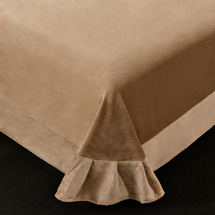 91家纺网 家纺一手货源 找家纺 妮恒美 2025新款加厚牛奶绒刺绣四件套-熊猫系列 熊猫-浅咖