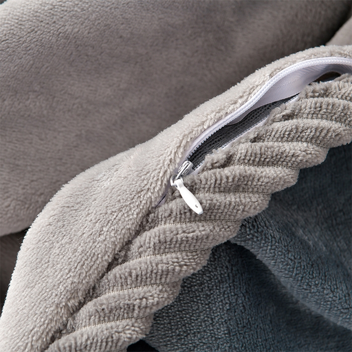 91家纺网 家纺一手货源 找家纺 妮恒美 2025新款加厚牛奶绒刺绣四件套-熊猫系列 熊猫-山灰