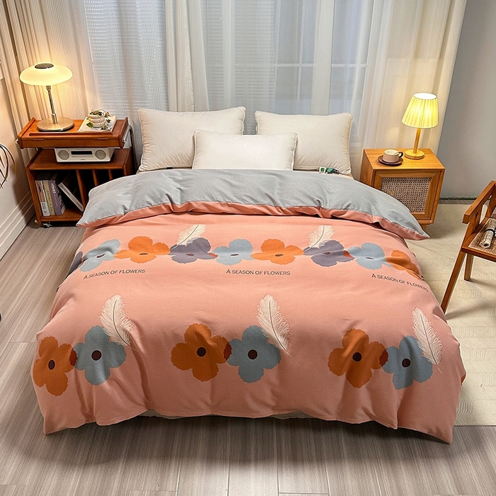 91家纺网 家纺一手货源 找家纺 （总）卡普二店 2025新款全棉纯棉磨毛加厚单品系列-被套单件单被套